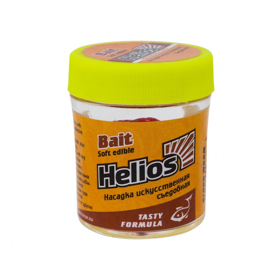 Насадка искусственная съедобная Helios Мотыль (Blood worm) 40г HS-NM-BW , 